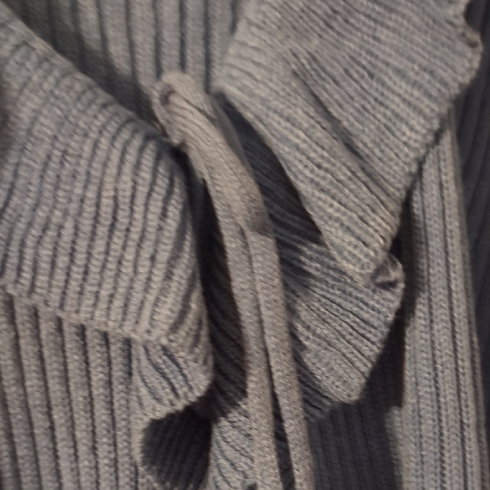 Cato Royal Blue Ruffle-Front Women's Cardigan - Picture 4 of 6